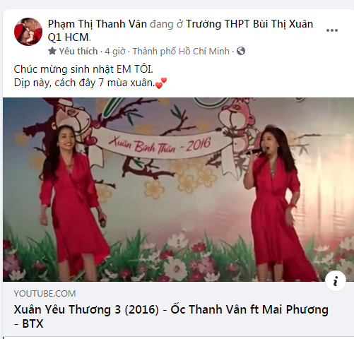 Ốc Thanh Vân xúc động gửi lời chúc sinh nhật cố diễn viên Mai Phương
