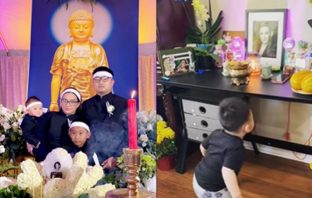 Chưa được gặp mặt cố NS Phi Nhung, cháu trai vẫn có hành động khó tin trước bàn thờ bà ngoại